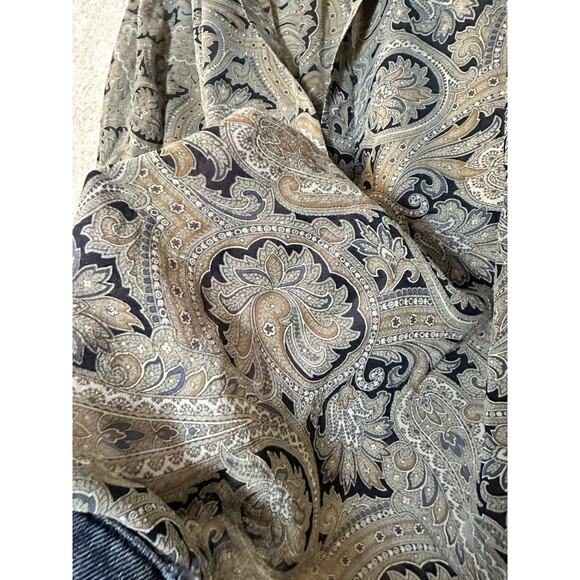 Nili Lotan Colleen Paisley Silk Popover Blouse Top Sz XS Seen On TV Uncoupled - Picture 12 of 16